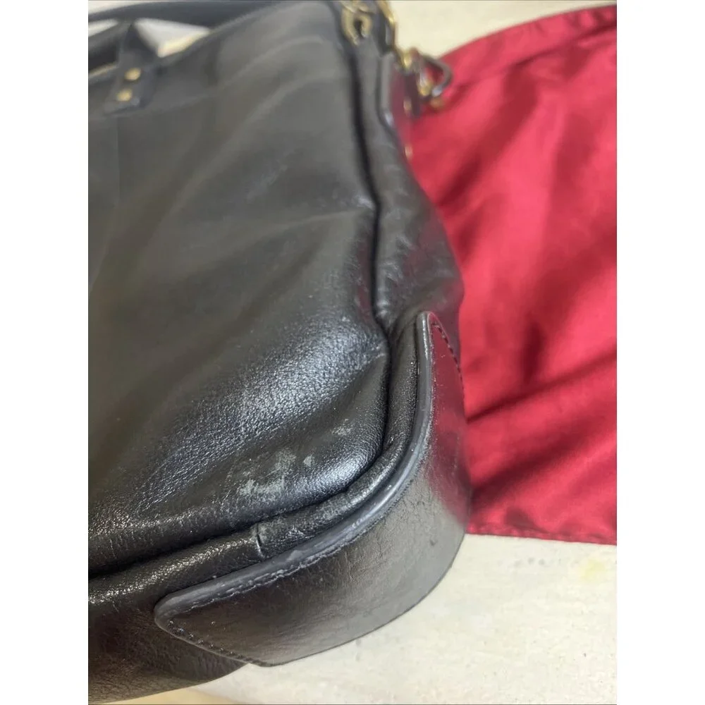 Fossil Haskell Double Zip Unisex Laptop Classic Black Work Bag Business Travel